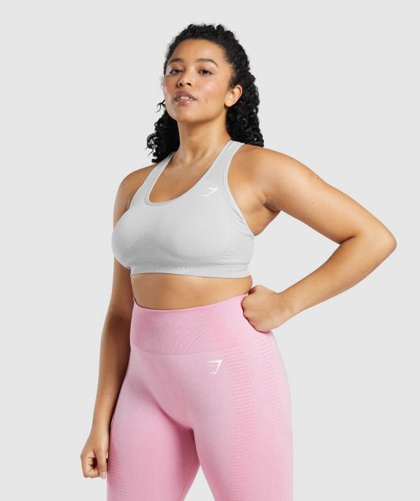 Damske Športové Podprsenky Gymshark Vital Seamless 2.0 Svetlo Siva | IG2406518